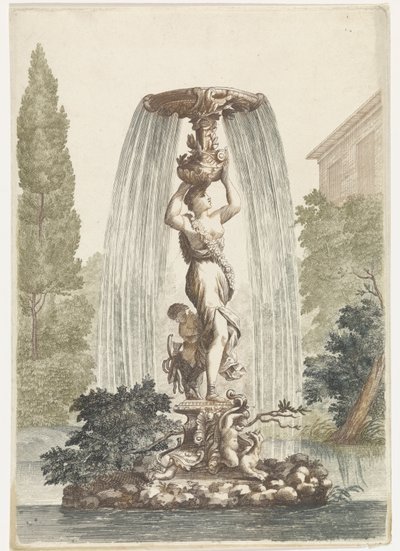 Fontana con Venere e Amore da Anonymous