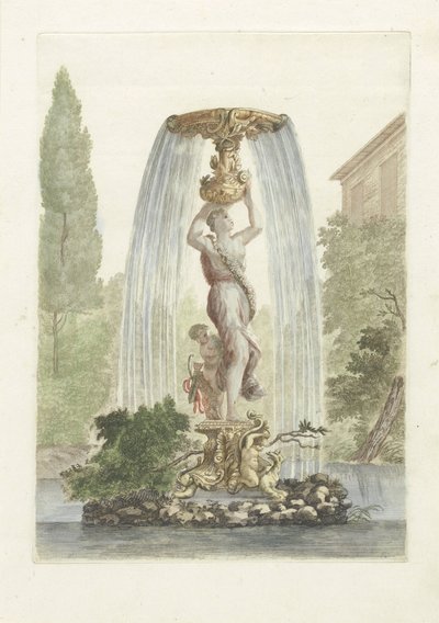Fontana con Venere e Amore da Anonymous