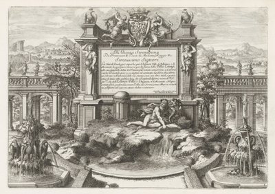 Fontana con dedica e stemma di Ercole II d