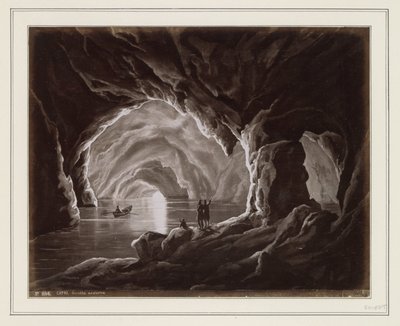 Fotoreproduzione di (presumibilmente) un disegno della Grotta Azzurra a Capri da Anonymous