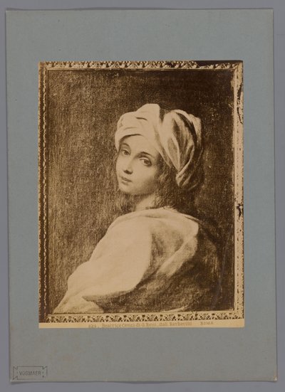Riproduzione fotografica di un ritratto dipinto di Beatrice Cenci di Guido Reni, nella Galleria Barberini a Roma da Anonymous