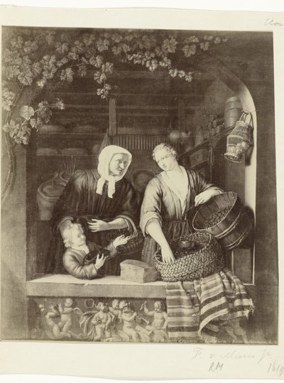 Riproduzione fotografica del dipinto La droghiera di Frans van Mieris II da Anonymous