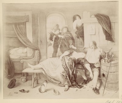 Fotoreproduzione del dipinto La coppia ubriaca di Jan Steen da Anonymous