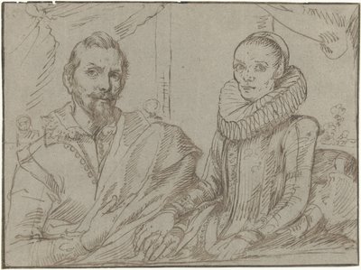 Frans Snijders e sua moglie Margaretha de Vos da Anonymous