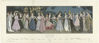 Gazette du Bon Ton, 1915 - No. 8-9: La Costa Azzurra o Una Festa sulla terrazza da Anonymous