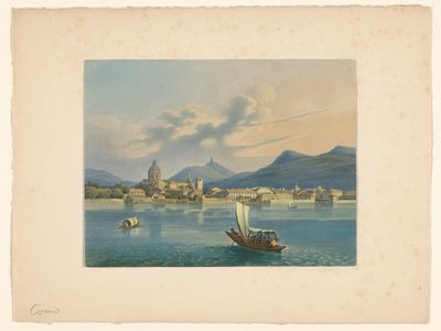 Veduta di Como sul Lago di Como da Anonymous