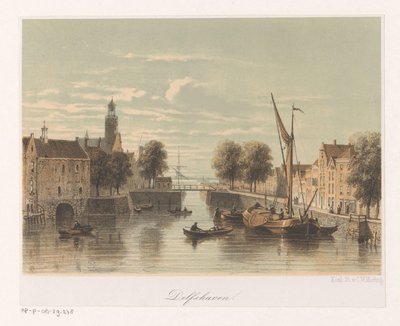 Vista su Delfshaven da Anonymous