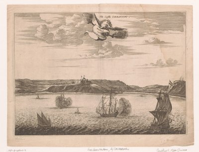 Vista di Fort Amsterdam in Ghana dall