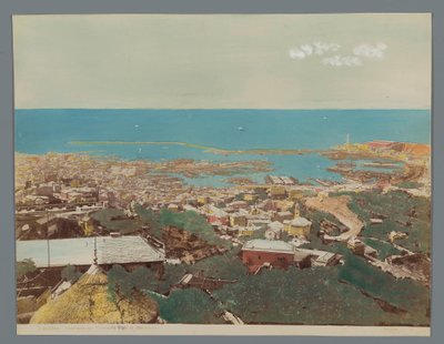 Vista di Genova e del Mar Ligure, Italia da Anonymous