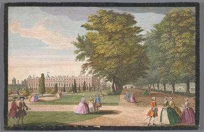 Vista di Hampton Court Palace a Londra dal lato sud da Anonymous