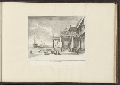 Veduta di Palazzo Montalto sulla costa di Napoli da Anonymous