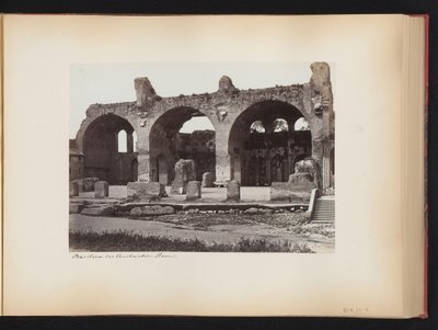 Veduta della Basilica di Massenzio nel Foro Romano a Roma, Italia da Anonymous