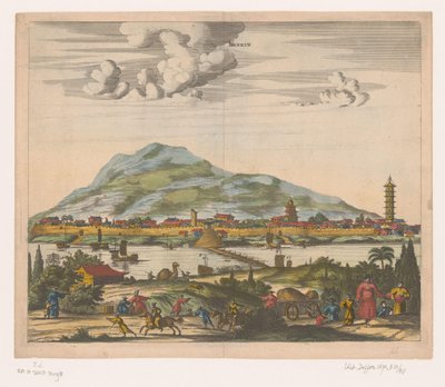 Veduta della città cinese di Nanchino da Anonymous