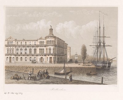 Veduta del Royal Dutch Yacht Club a Rotterdam da Anonymous