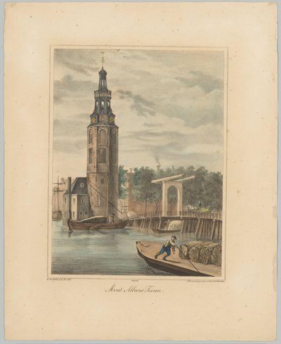 Vista sulla Montelbaanstoren ad Amsterdam da Anonymous
