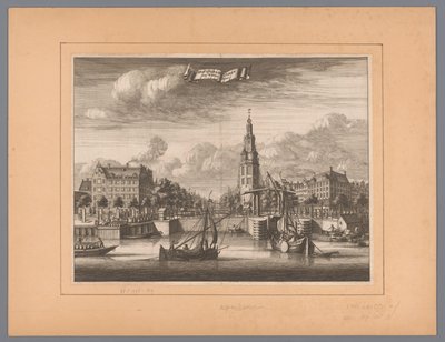 Veduta della Montelbaanstoren ad Amsterdam da Anonymous
