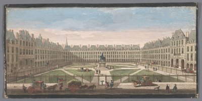 Veduta della Place Royale a Parigi da Anonymous