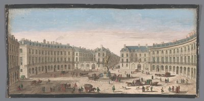 Veduta di Place des Victoires a Parigi da Anonymous