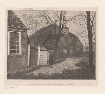 Veduta della chiesa di San Willebrordus fuori le mura ad Amsterdam da Anonymous