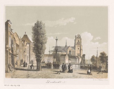 Vista del porto di Dordrecht da Anonymous