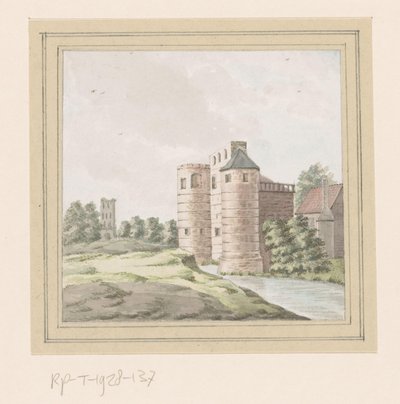 Vista delle rovine del Castello di Zandenburg a Veere da Anonymous
