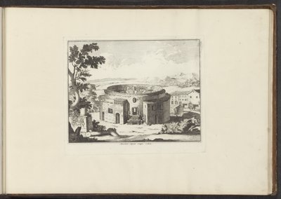 Veduta delle rovine del Mausoleo di Augusto a Roma (Palazzi e monumenti a Venezia, Livorno, Napoli e Roma) da Anonymous