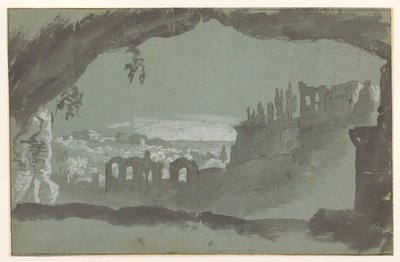 Vista delle rovine del palazzo sul Palatino da Anonymous