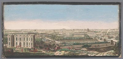 Veduta della città di Parigi vista dall