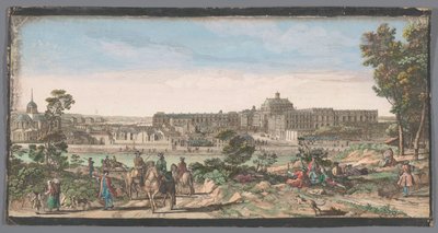 Veduta della città e del Palazzo di Versailles da Anonymous