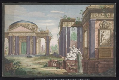 Vista di un tempio di Corinto da Anonymous