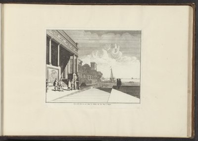Veduta di un palazzo sulla costa di Napoli da Anonymous