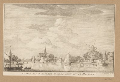 Veduta del Noorder Spaarne vicino a Haarlem da Anonymous