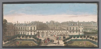Veduta del Palais Royal a Parigi da Anonymous