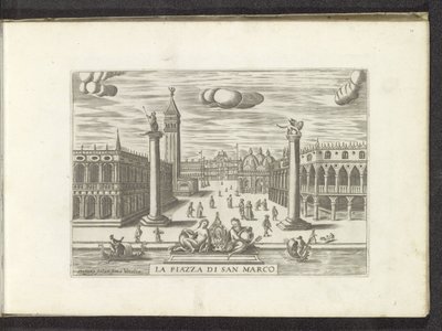 Veduta della Piazzetta a Venezia da Anonymous