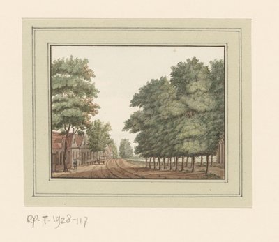 Gezicht op het dorp 