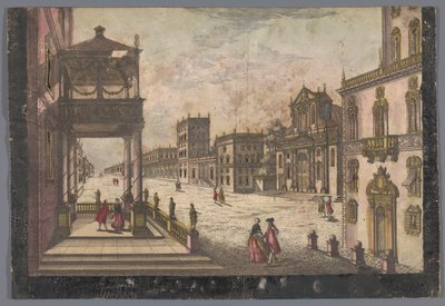 Vista del palazzo del viceré di Napoli a Napoli da Anonymous