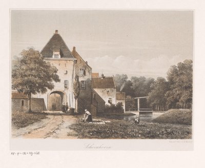 Veduta della porta della città di Schoonhoven da Anonymous