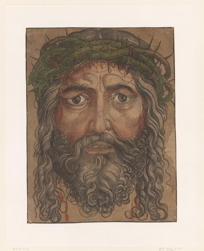 Volto di Cristo con corona di spine da Anonymous