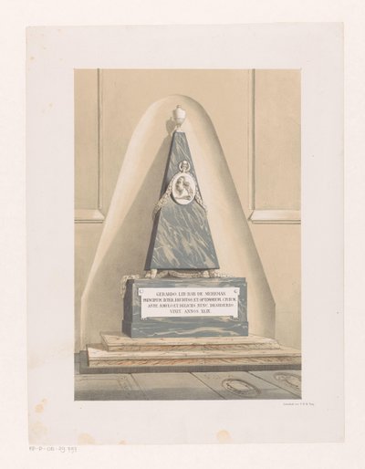 Monumento funebre di Gerard Meerman da Anonymous
