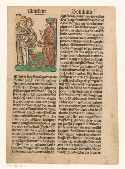 San Domenico e il rogo dei libri eretici da Anonymous