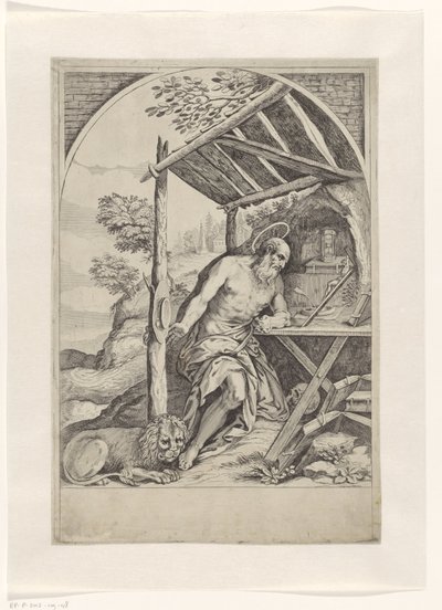 San Girolamo nel deserto da Anonymous