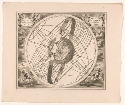 Carta celeste del percorso del sole intorno alla terra, secondo Tolomeo da Anonymous