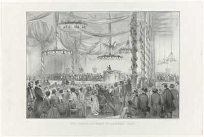 La festa dei cantanti ad Arnhem, 1847 da Anonymous