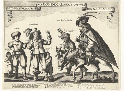 Il triste addio di Don de Calabassa dalle Fiandre e ritorno in Spagna, 1646 da Anonymous