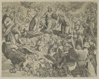 Il martirio di Santa Giustina di Padova (metà superiore) da Anonymous