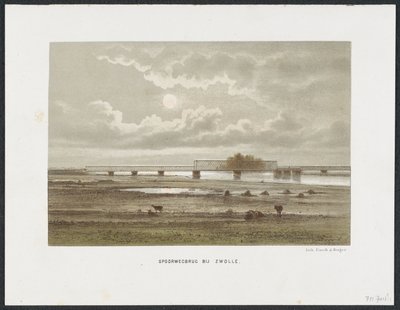 Ponte ferroviario di Zwolle, 1864 da Anonymous