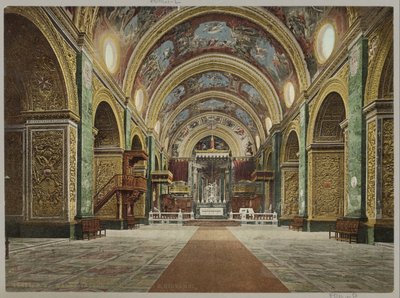 Interno della Cattedrale di San Giovanni a Valletta da Anonymous