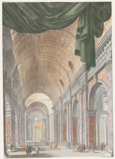 Interno della Basilica di San Pietro a Roma da Anonymous