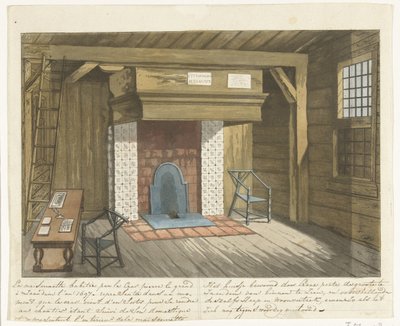 Interno della casa di Pietro il Grande a Zaandam, 1697 da Anonymous