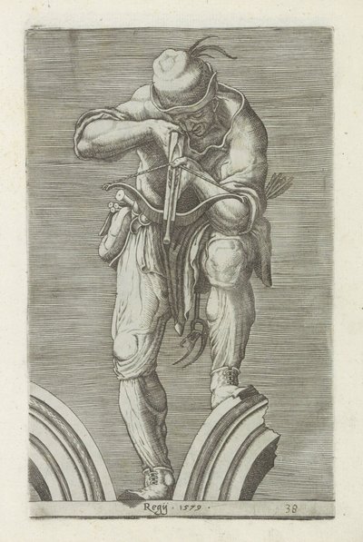 Cacciatore con una balestra da Anonymous